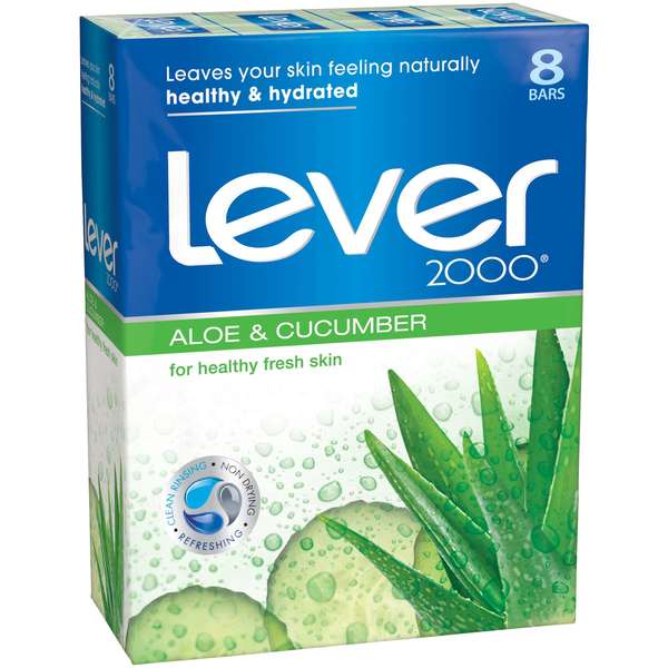 Lever 2000 Lever 2000 Soap Bar Aloe + Cucumber 32 oz., PK6 000000000084167